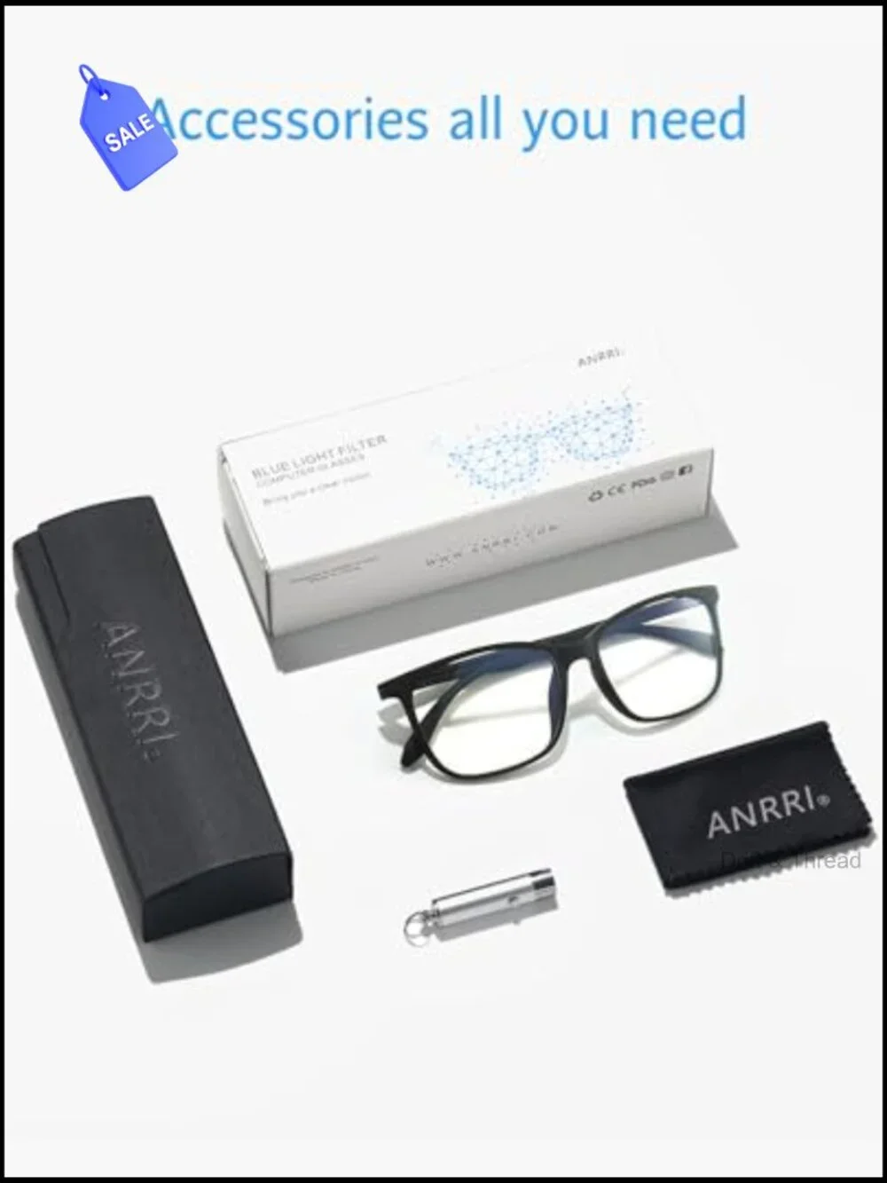 Blue Light Blocking Glasses Anti Eyestrain Lightweight TR90 Frame